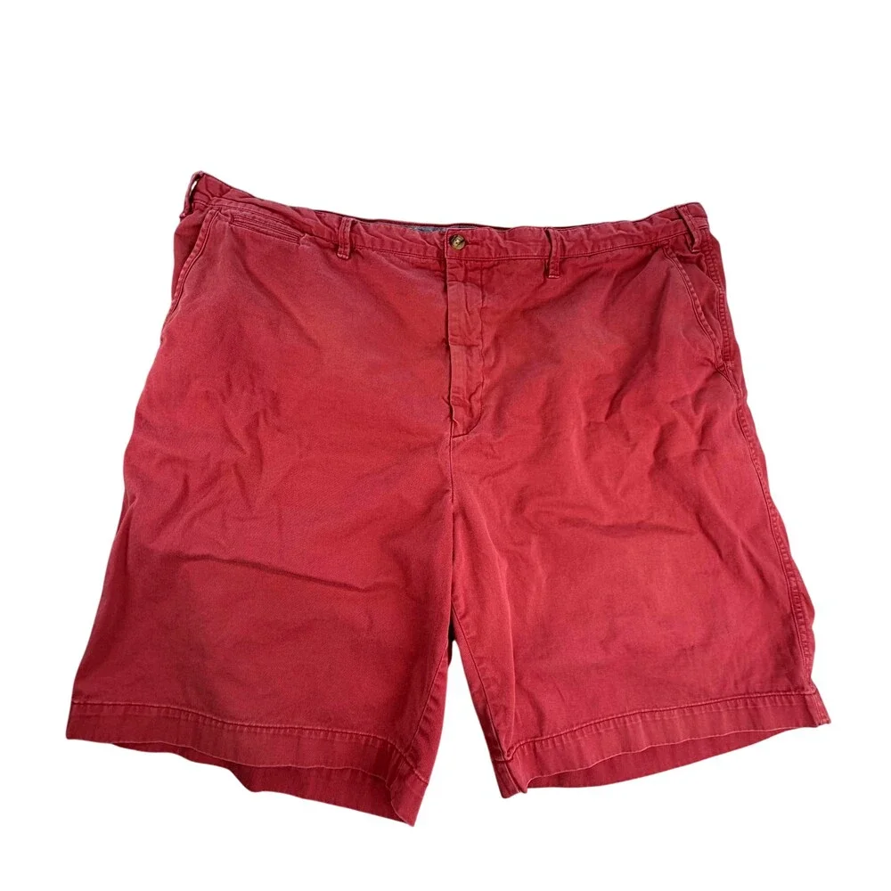 Polo Ralph Lauren Shorts Mens 48 Red Classic Fit Chino Cotton Casual 10 Inseam